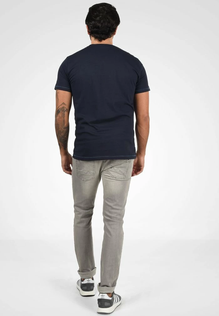 Tout neuf 🎉 Blend BHFLORENZ - T-shirt Imprimé - Dark Navy Blue 👍 – Image 3