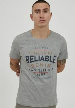 Bon marché 🛒 Blend BHGERRIT - T-shirt Imprimé - Stone Mix 👏