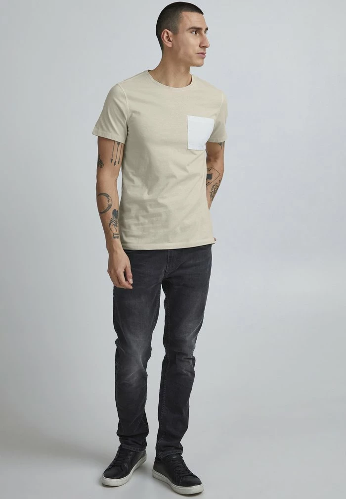 Top 10 🛒 Blend BHBENEDIKT - T-shirt Imprimé - Oyster Gray 👍 – Image 2