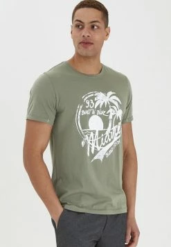 Grosses soldes 😍 Blend BHPERRY - T-shirt Imprimé - Laurel Green ❤️