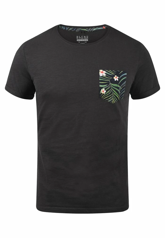 Tout neuf 🧨 Blend BHFLORENS - T-shirt Imprimé - Phantom Grey 🤩 – Image 6