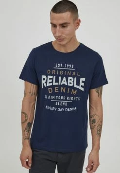 Remise ✔️ Blend BHGERRIT - T-shirt Imprimé -👗 Dress Blues ⌛