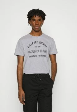 Coupon 👍 Blend TEE - T-shirt Imprimé - Stone Mix 🔔