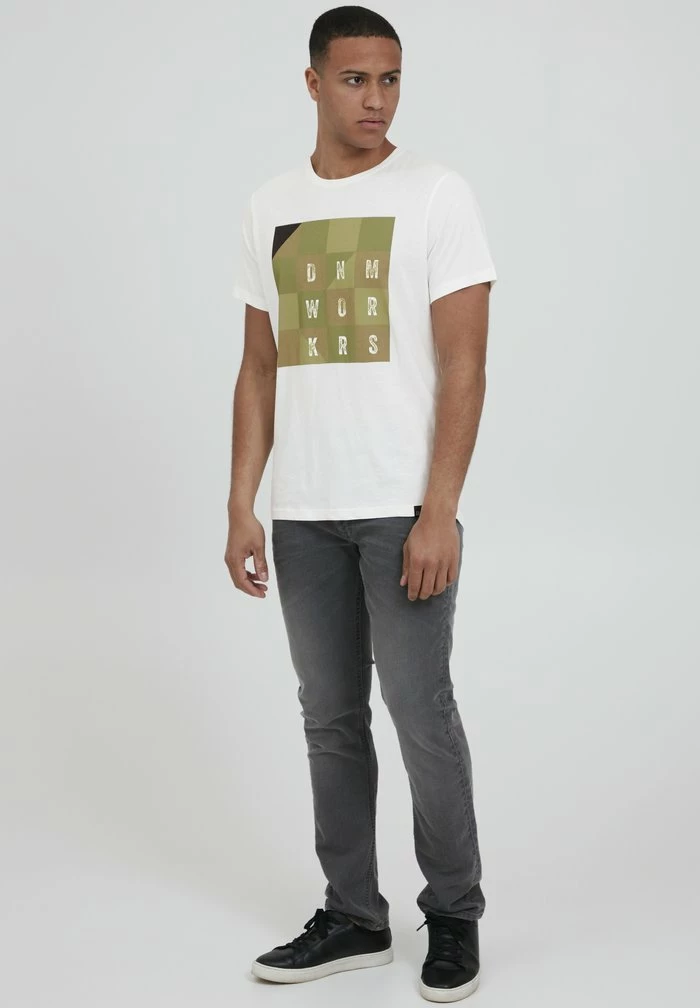 Coupon 🌟 Blend BHHERREN - T-shirt Imprimé - Egret 👏 – Image 2