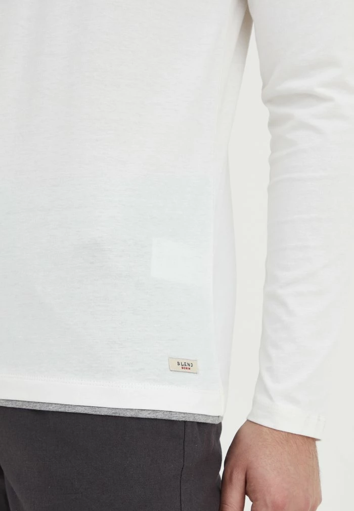 Budget 🎉 Blend BHLEONAS - T-shirt à Manches Longues - Offwhite 🔔 – Image 5
