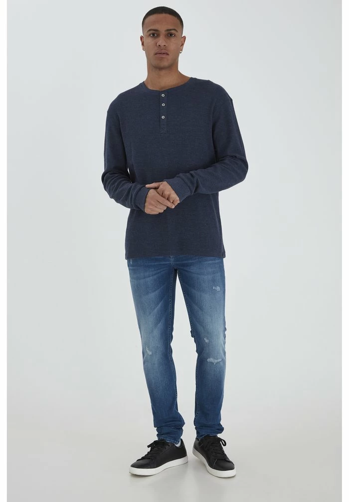 Nouveau ❤️ Blend BHBHNOBLE TEE - T-shirt à Manches Longues -👗 Dress Blues 🧨 – Image 2