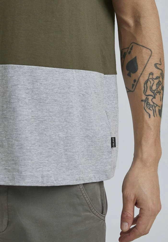 Budget 😀 Blend BHTEE - T-shirt Imprimé - Olive Night 🎉 – Image 4