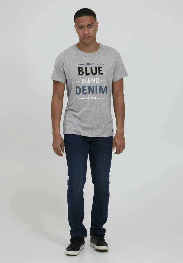 Grosses soldes 🛒 Blend BHARTUR - T-shirt Imprimé - Stone Mix 🔔 – Image 2