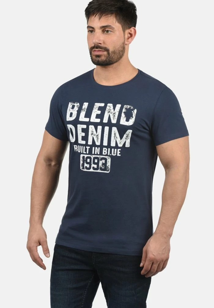 Les meilleures critiques de 🎉 Blend BHDANO - T-shirt Imprimé - Navy 🧨