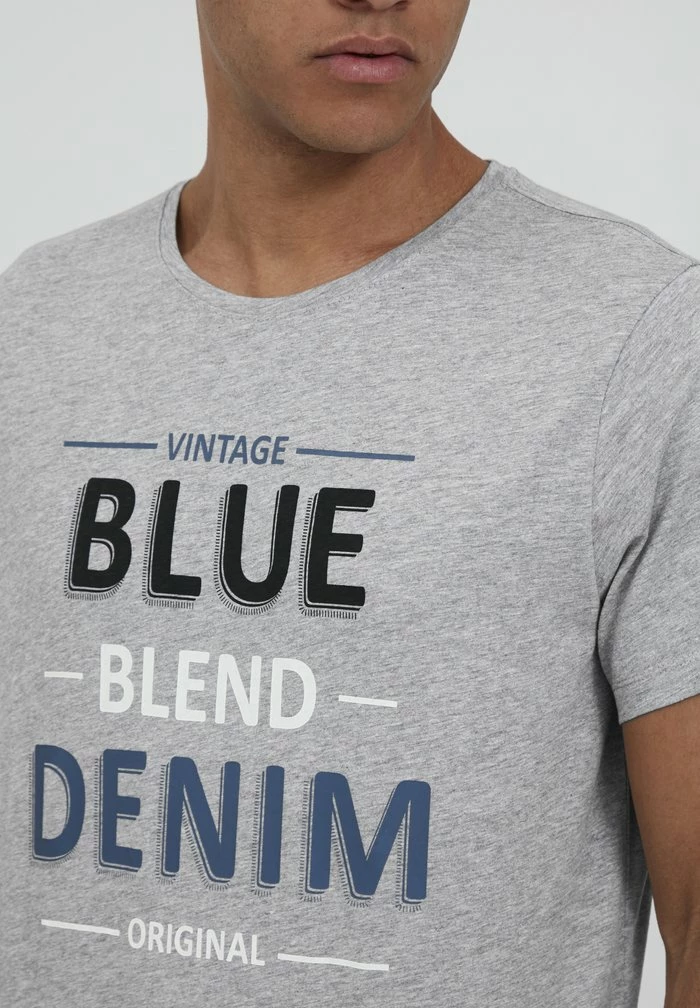 Grosses soldes 🛒 Blend BHARTUR - T-shirt Imprimé - Stone Mix 🔔 – Image 4