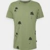 Coupon 🤩 Blend BHTEE - T-shirt Imprimé - Oil Green 👏