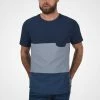 De gros 🔥 Blend BHSEBASTIAN - T-shirt Imprimé - Blue 🎁