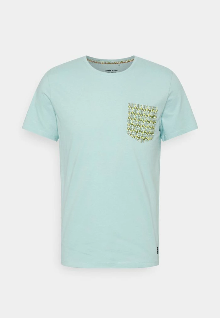 Le moins cher đ Blend TEE - T-shirt Imprimé - Canal Blue â â Image 4