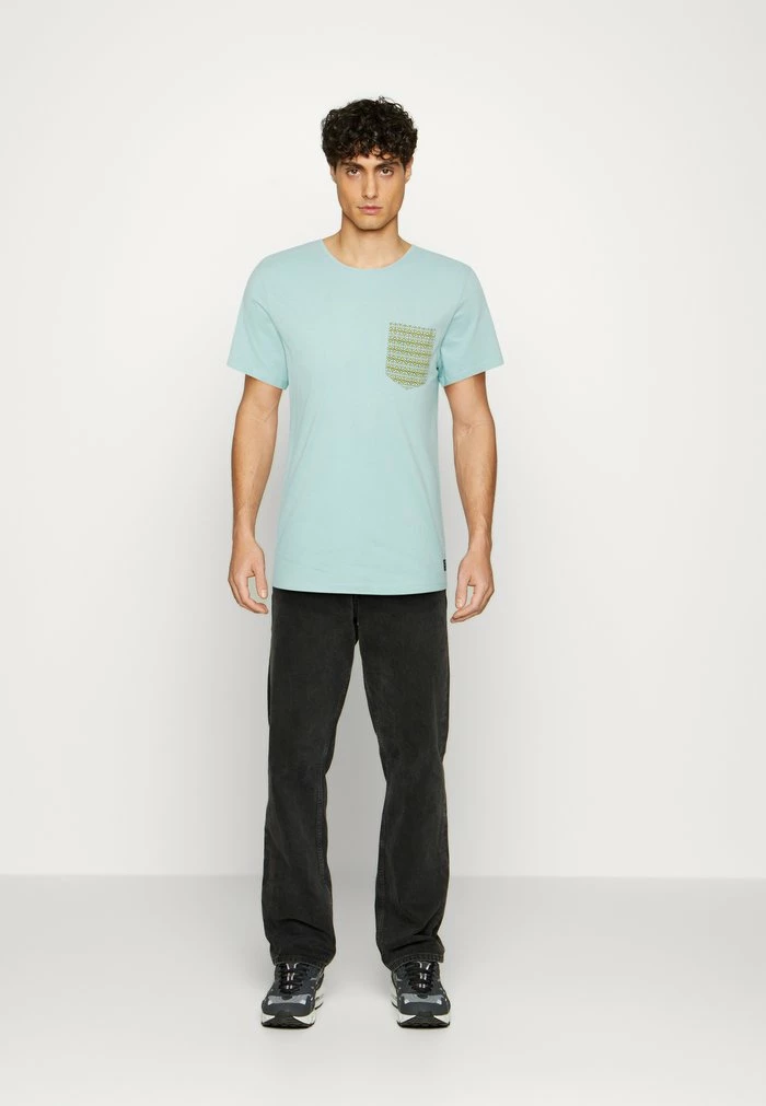 Le moins cher đ Blend TEE - T-shirt Imprimé - Canal Blue â â Image 2