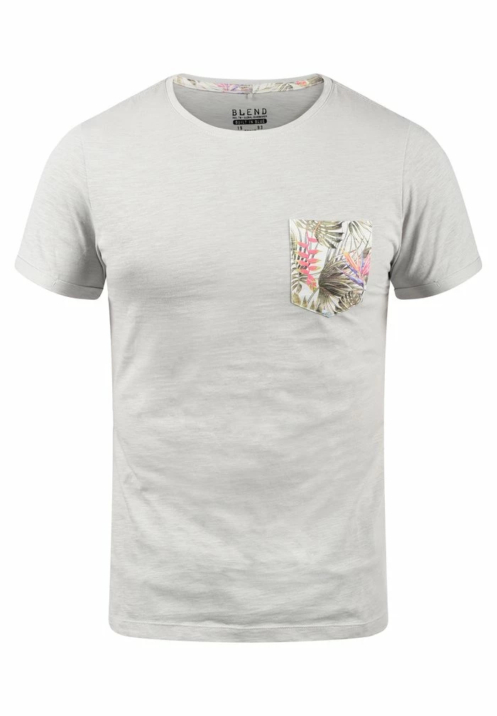 Le moins cher 💯 Blend BHFLORENS - T-shirt Imprimé - Chip Grey ✔️ – Image 6