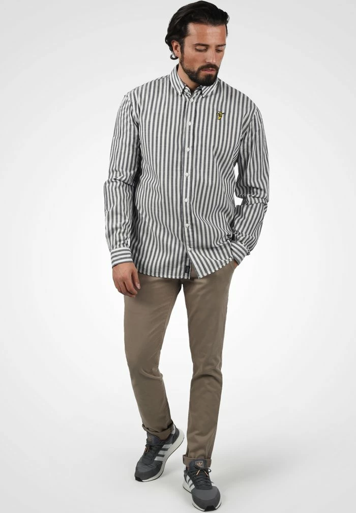 Nouveau 💯 Blend BHSHIRT - Chemise - Grey, Off-white 😍 – Image 2