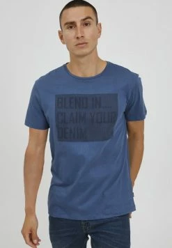 Budget 😍 Blend BHTEE - T-shirt Imprimé - Ensign Blue ⭐