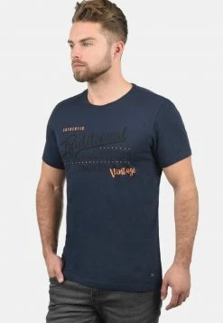 Grosses soldes 🛒 Blend BHDOPPLER - T-shirt Imprimé - Dark Blue 💯