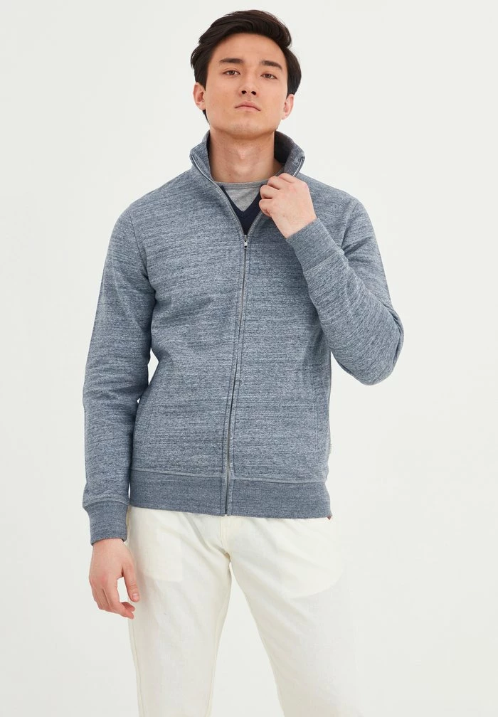 Coupon 💯 Blend BHLENNER - Sweat à Capuche Zippé - Pewter Mix 👍