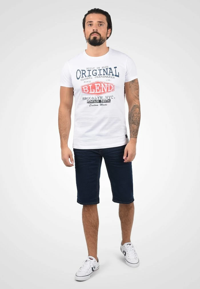 Promo ✔️ Blend BHDENIM CAPRI SHORTS - Short En Jean - Denim Raw Blue 🧨 – Image 2