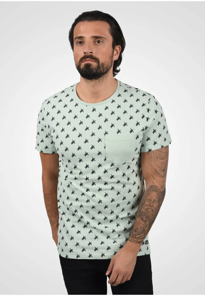 Meilleure vente ⌛ Blend BHTEE - T-shirt Imprimé - Foam Green ✔️