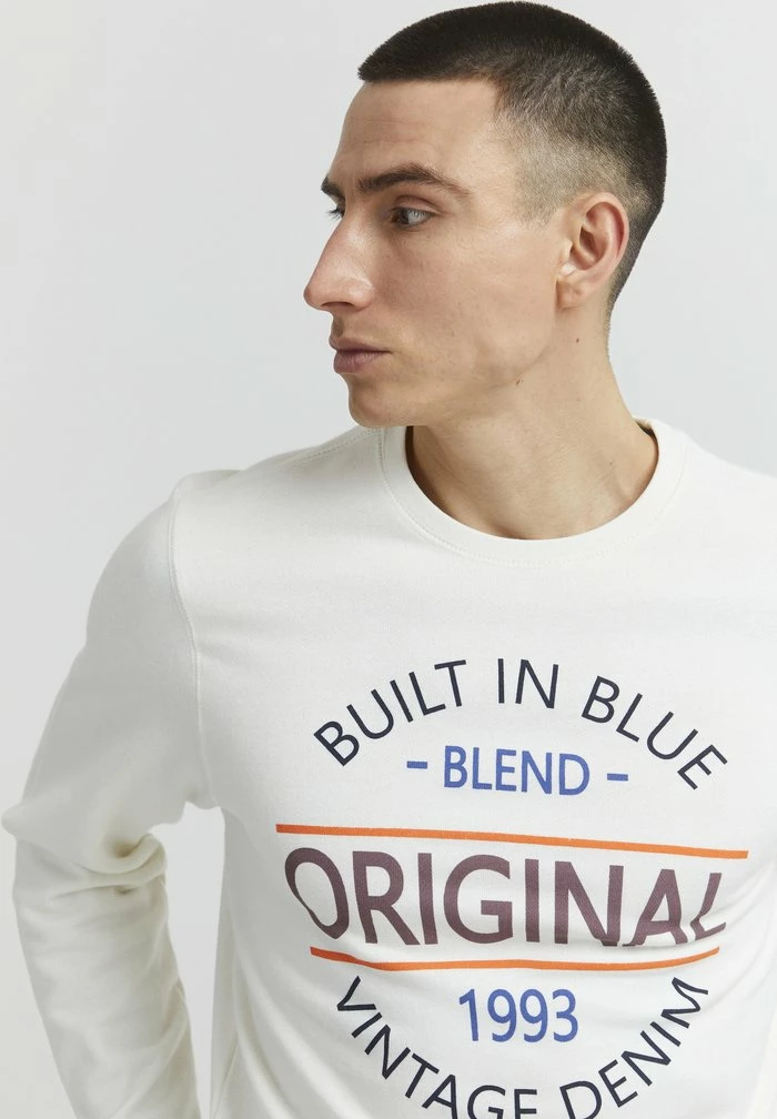 Le moins cher 🛒 Blend Sweatshirt - Snow White 🧨 – Image 4