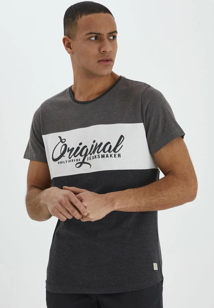 Coupon 🔔 Blend T-shirt Imprimé - Charcoal 😍