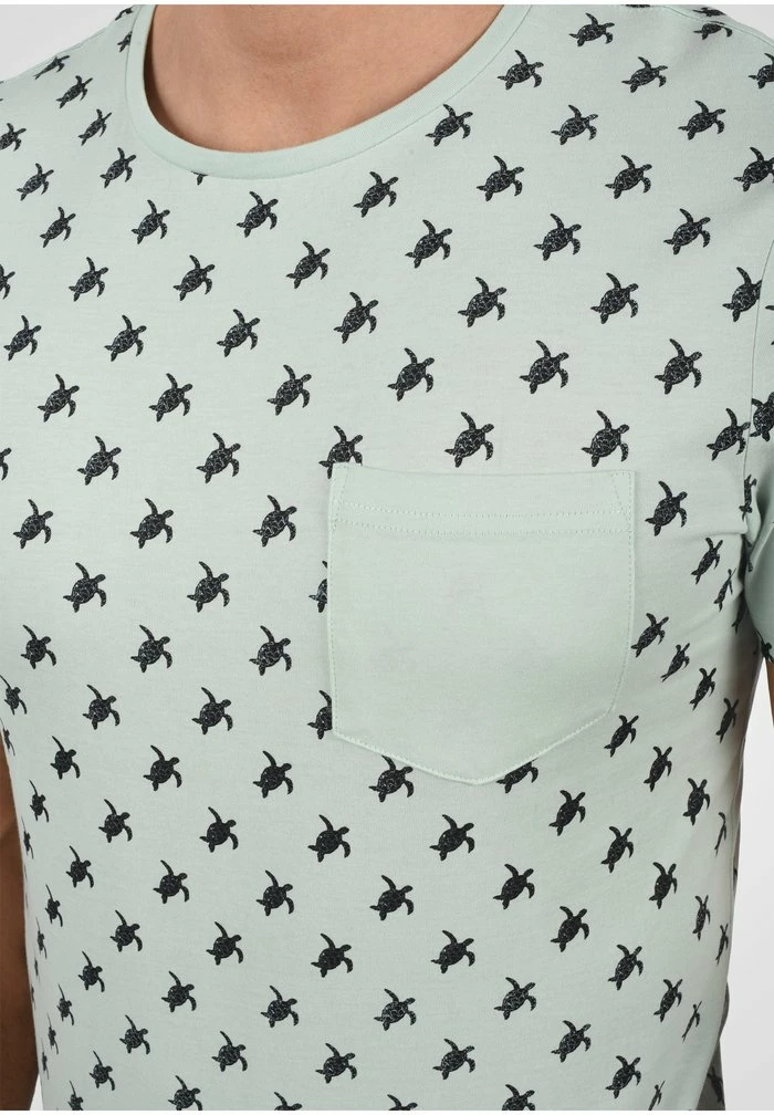 Meilleure vente ⌛ Blend BHTEE - T-shirt Imprimé - Foam Green ✔️ – Image 4