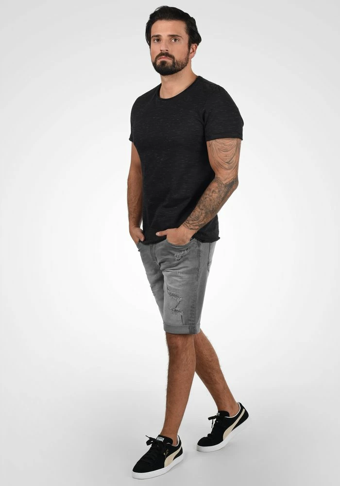 Offres 🧨 Blend BHDENIZ - Short En Jean - Gray 🛒 – Image 2