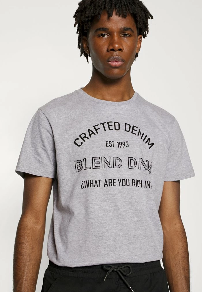 Coupon 👍 Blend TEE - T-shirt Imprimé - Stone Mix 🔔 – Image 4