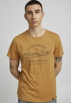 Budget 🎉 Blend BHAMATUS - T-shirt Imprimé - Spruce Yellow 😍