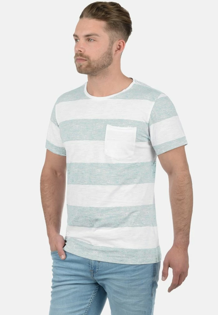 Meilleure vente 🤩 Blend BHVEGAS - T-shirt Imprimé - Soft Blue 👍