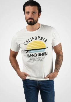 Acheter 🤩 Blend CALIFO - T-shirt Imprimé - Offwhite ❤️