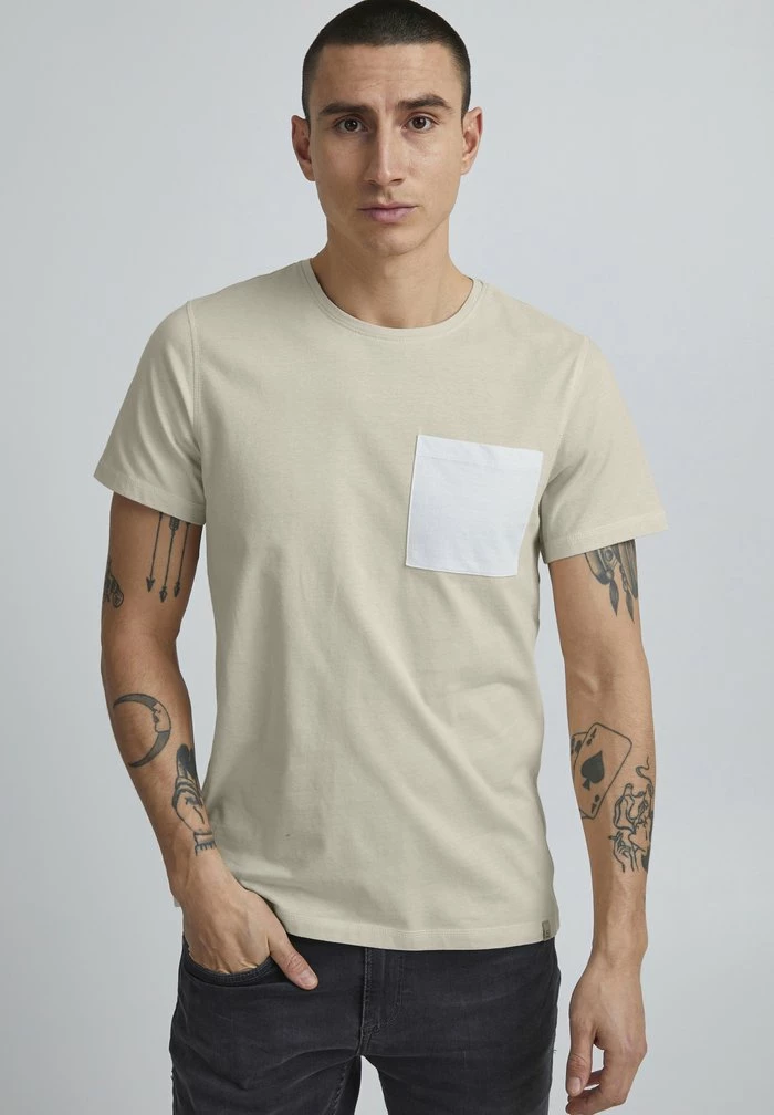 Top 10 🛒 Blend BHBENEDIKT - T-shirt Imprimé - Oyster Gray 👍