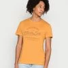 Coupon 🔥 Blend TEE - T-shirt Imprimé - Spruce Yellow 😍