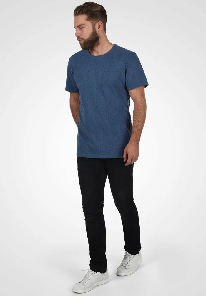 Bon marché 😀 Blend BHSAM - T-shirt Imprimé - Dark Denim 🛒 – Image 2