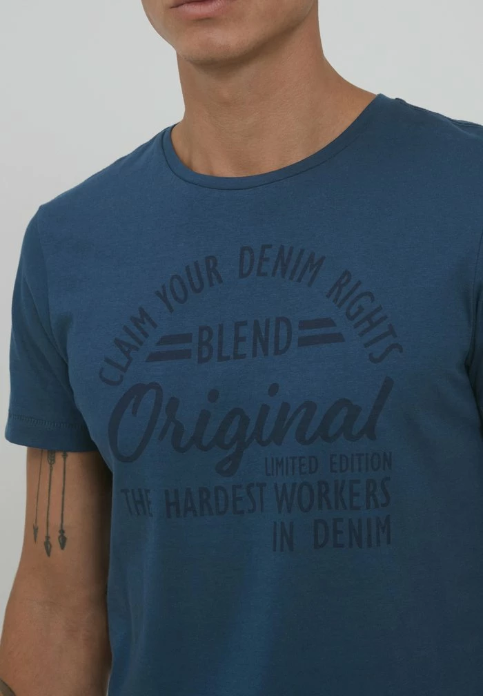 Budget 🧨 Blend BHMIKE - T-shirt Imprimé - Ensign Blue 😀 – Image 4
