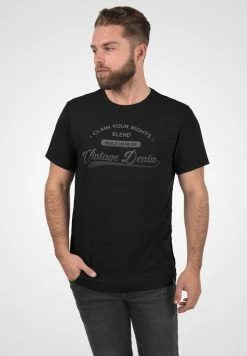 Remise 🌟 Blend PILLO - T-shirt Imprimé - Black 👍