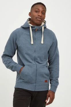 Vente flash 🔥 Blend BHSPEEDY - Sweat à Capuche Zippé - Ensign Blu ⭐