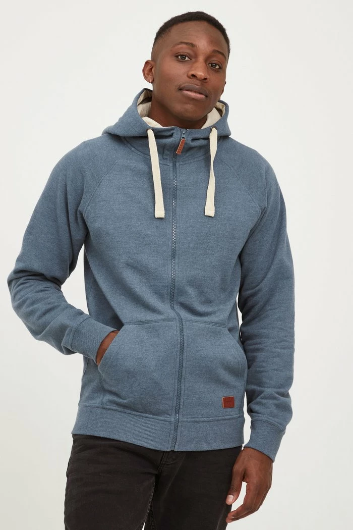 Vente flash 🔥 Blend BHSPEEDY - Sweat à Capuche Zippé - Ensign Blu ⭐