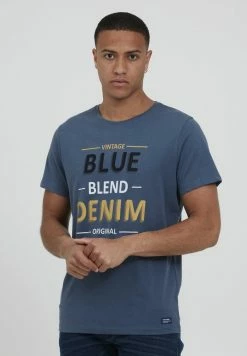 Nouveau 👏 Blend BHARTUR - T-shirt Imprimé - Ensign Blue 🛒
