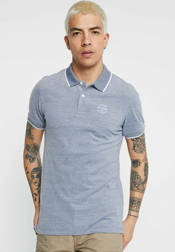 Acheter 🛒 Blend BHBHNATE POLOSHIRT - Polo - Denim Blue 🛒