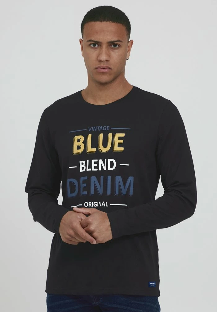 Bon marché 😍 Blend BHARNOLD - T-shirt à Manches Longues - Black 🤩