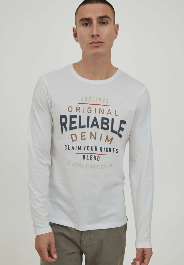 Remise 🤩 Blend BHGEORG - T-shirt à Manches Longues - Bright White 🎁