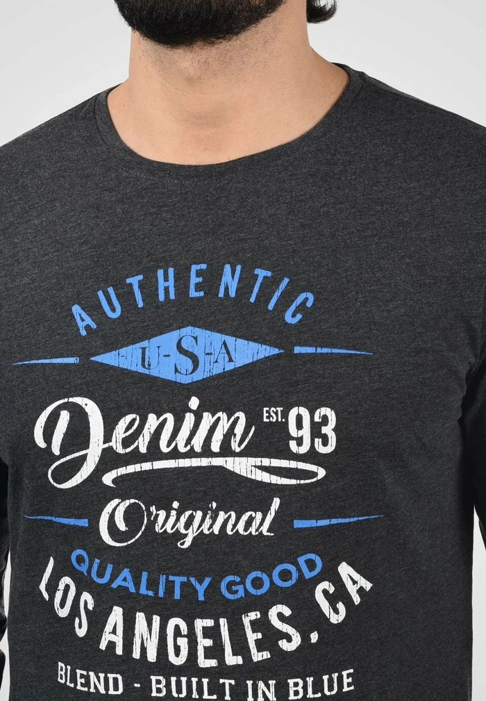 Bon marché 🛒 Blend BHDOPPER - T-shirt à Manches Longues - Charcoal 👏 – Image 3