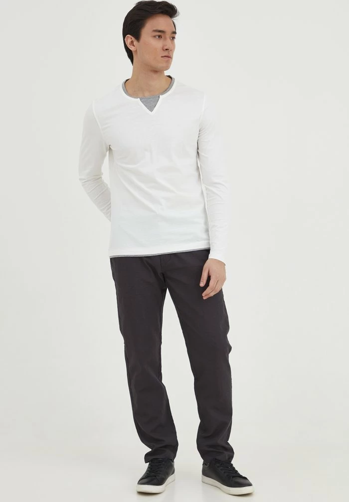 Budget 🎉 Blend BHLEONAS - T-shirt à Manches Longues - Offwhite 🔔 – Image 2