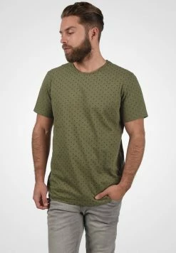 Remise 😀 Blend BHSAM - T-shirt Imprimé - Dusty Olive 🌟