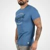 Bon marché 🤩 Blend BHFLORENZ - T-shirt Imprimé - Federal Blue ⭐