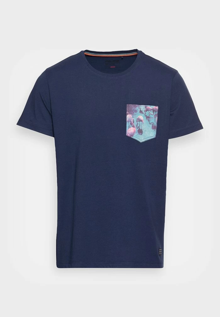 Offres ✔️ Blend TEE - T-shirt Imprimé -👗 Dress Blues 🎁 – Image 4