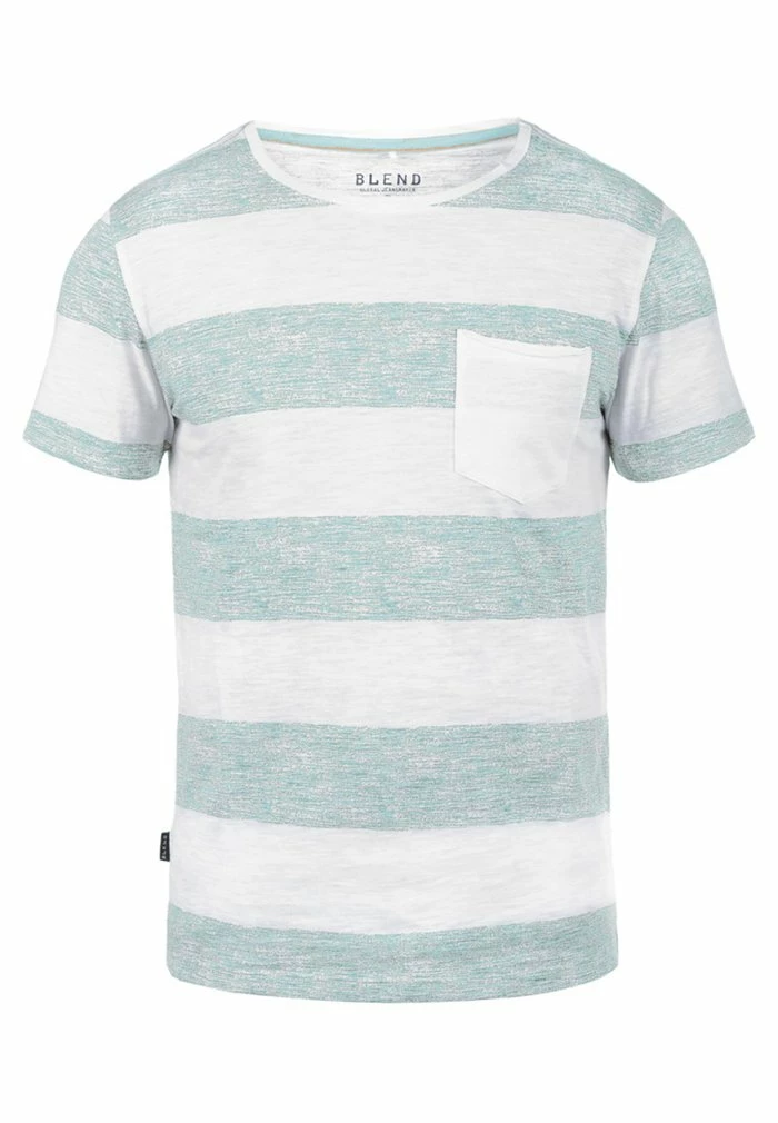 Meilleure vente 🤩 Blend BHVEGAS - T-shirt Imprimé - Soft Blue 👍 – Image 4